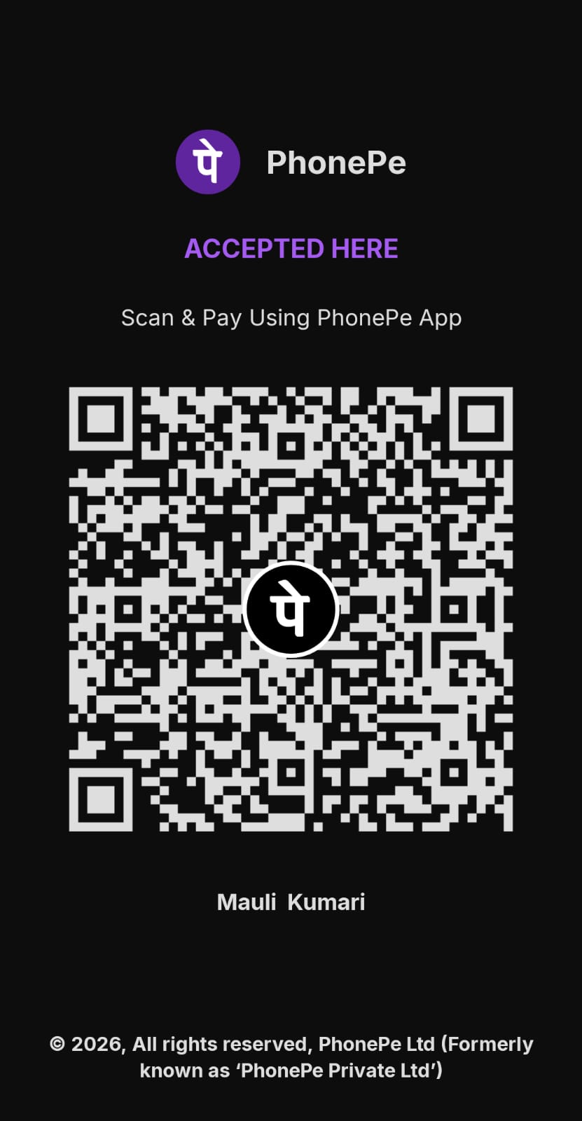 Payment QR Code